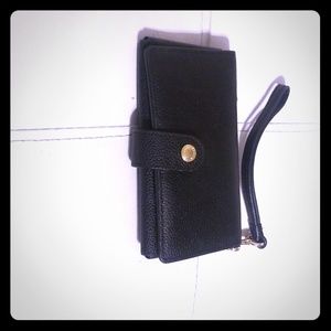 Black leather wallet
